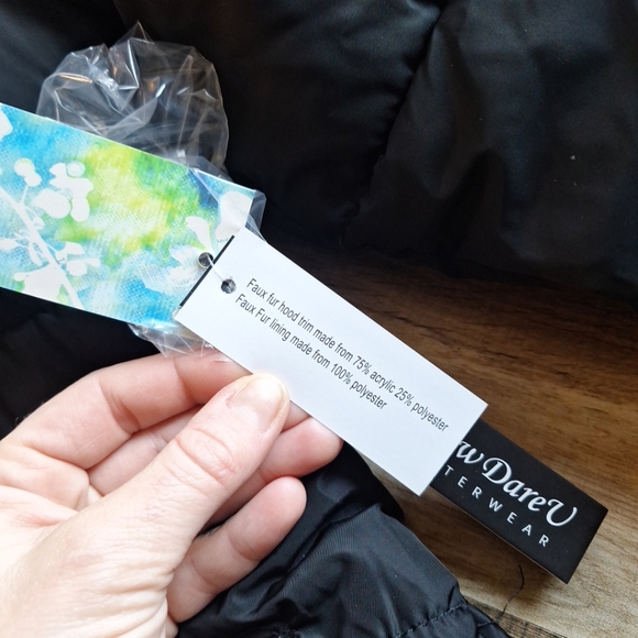 How Dare U Outterwear Puffer Coat Woman's Small/Juniors XL - Picture 4 of 14